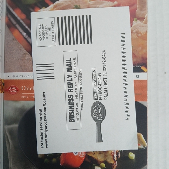 Betty Crocker Tasty Chicken & Burger Recipe Cookbook Pamphlet 2 For One 2010 - Picture 6 of 8